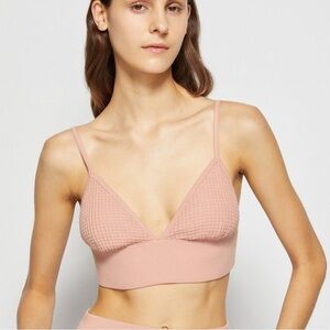 Jonathan Simkhai Juliette Waffle Bralette in Chai